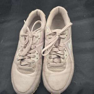 Nike Pink Sneakers with Suede‎ Finish and Lace-Up Design